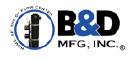 B&D MFG., INC. logo